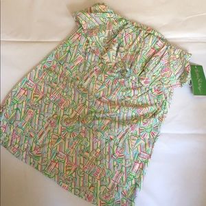 NWT Lilly Pulitzer Wiley Tube Top Guiding Light XS
